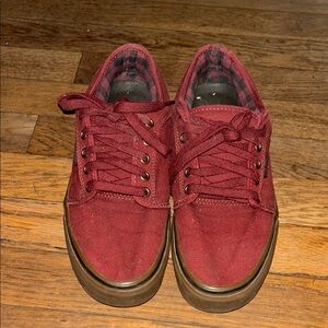 Vans Pro Burgandy Sneakers Classic Skate Style